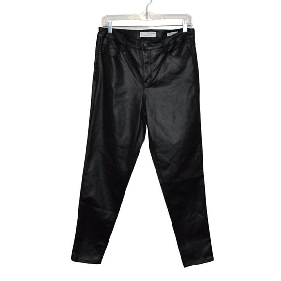 Social Standard by Sanctuary Faux Leather Ankle Skinny Pants Black Size … - Picture 1 of 10